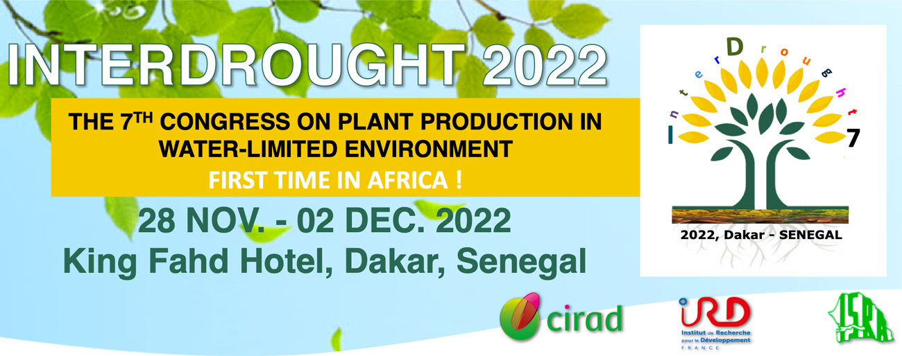 The 7th congress on plant production in water-limited environment. First time in Africa !